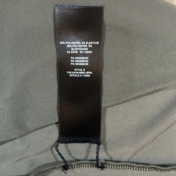 Aritzia Wilfred Botanist Dress in Dark Olive Green Size Large L Midi EUC - Picture 11 of 11